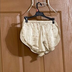 Stylish Cream Women's Athletic Shorts